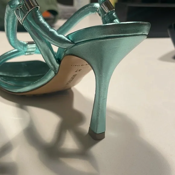 Bottega Veneta Stretch Slingback Sandals in Blue Lagoon - Picture 13 of 16